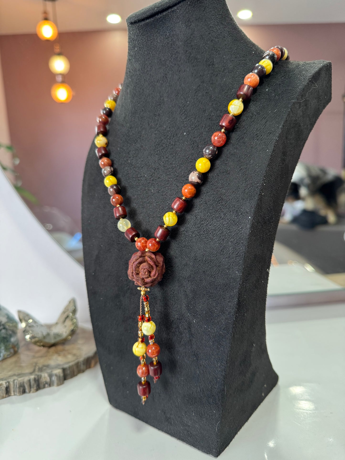 Collier « Flamme d’Automne »