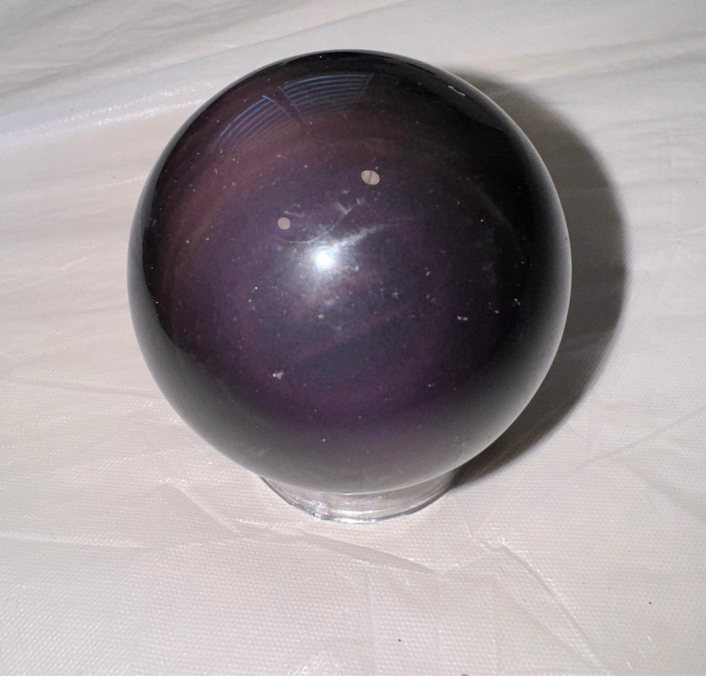 Sphère Obsidienne Œil Céleste – Protection et Conscience Spirituelle