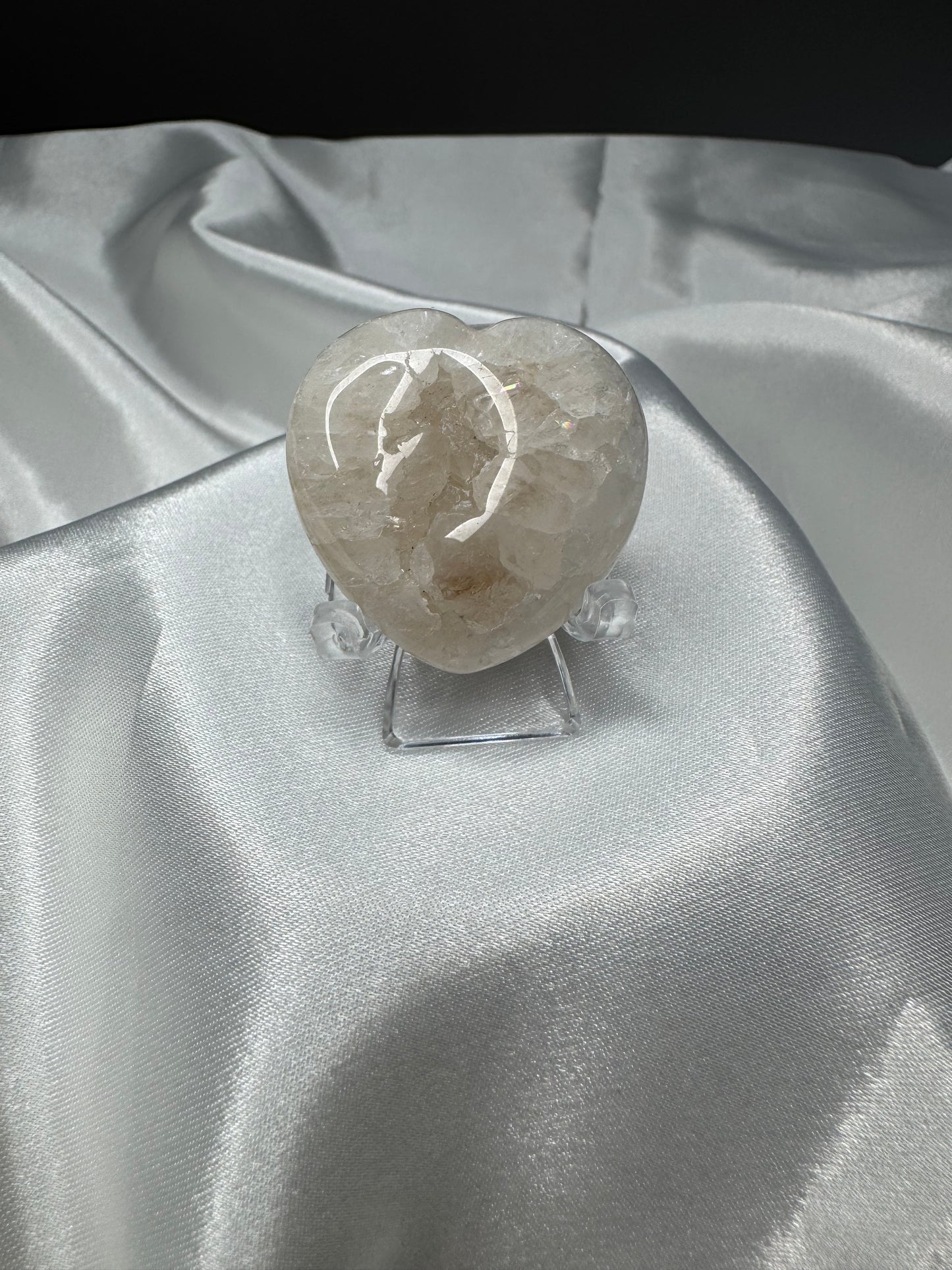 Cœur en Agate Noire – Ancrage et Protection énergétique