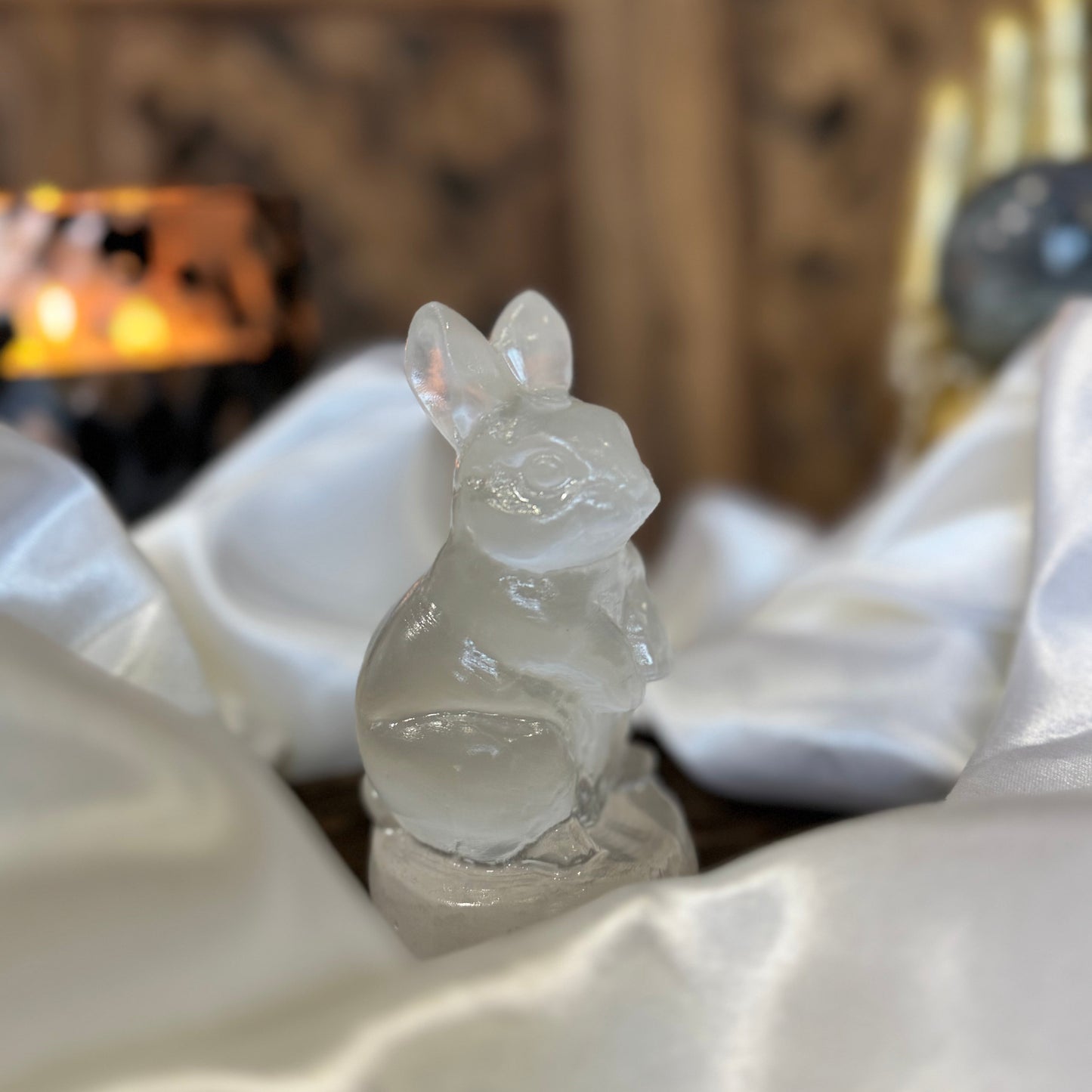 sélénite lapin – Pierre de Pureté et d’Apaisement Spirituel