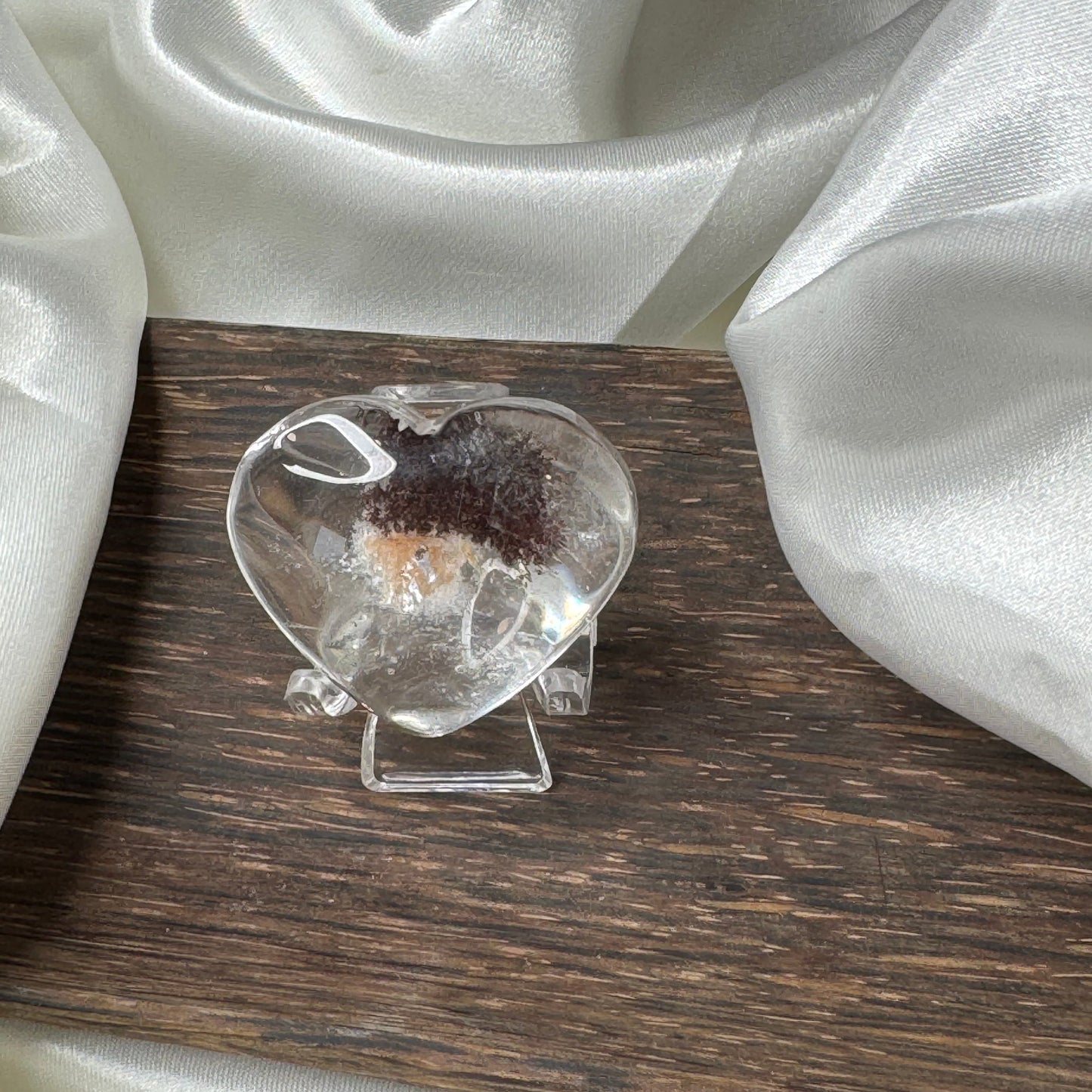 Quartz Lodolite coeur – Pierre de Méditation et de Voyage Intérieur