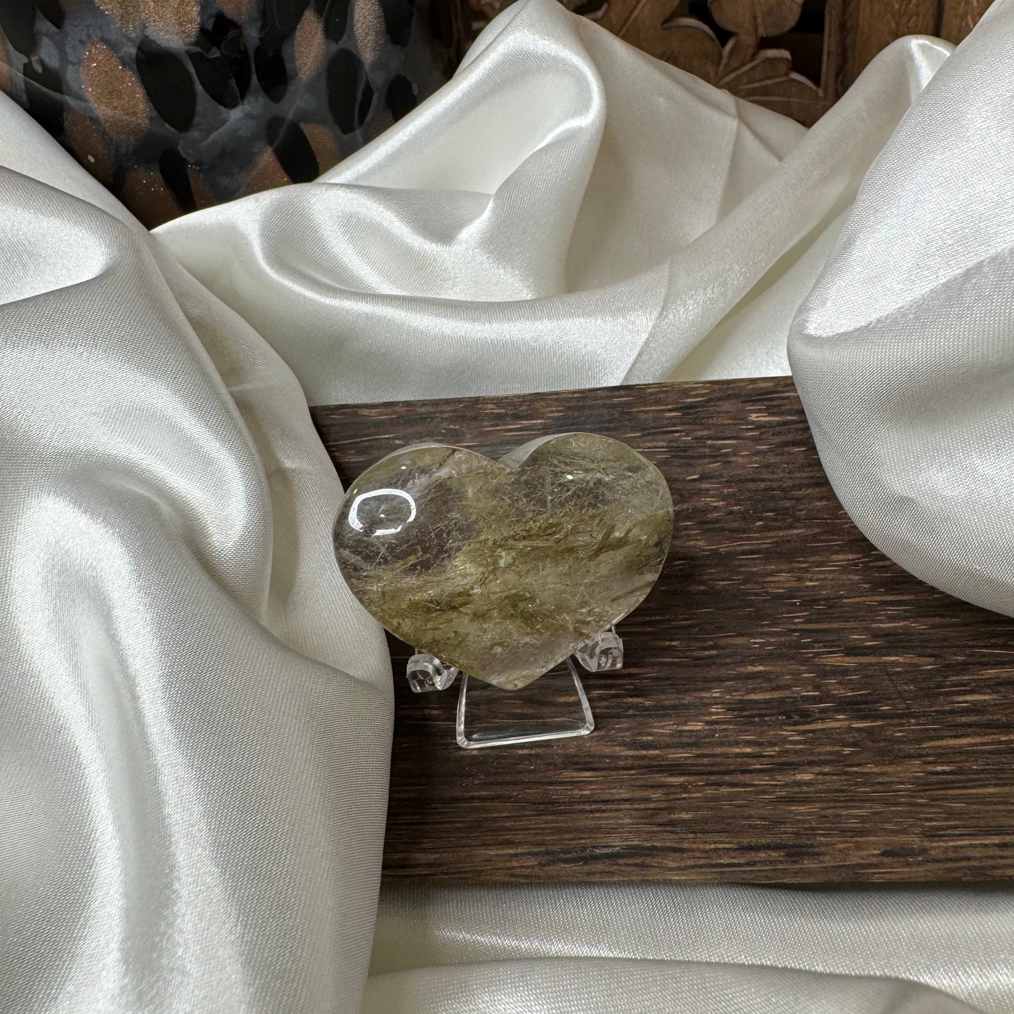 Quartz lodolite & rutile coeur