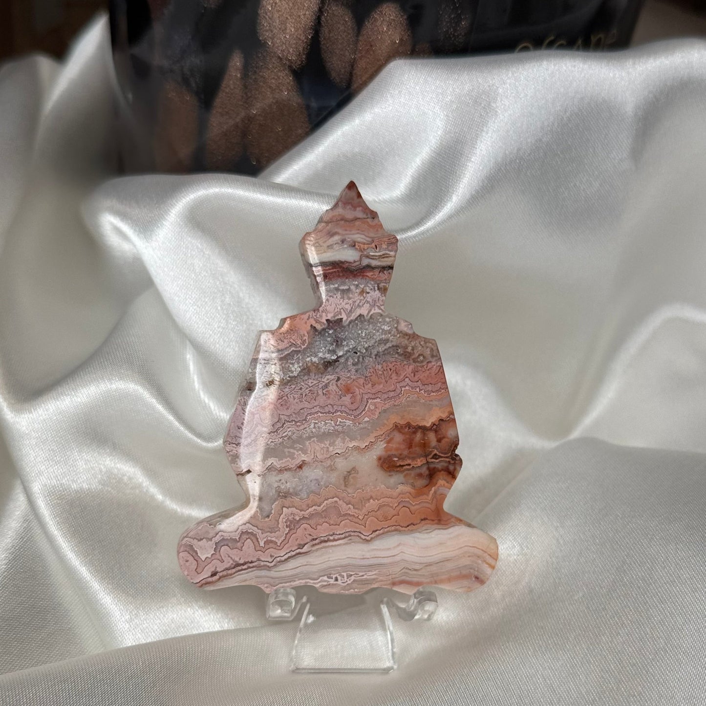 bouddha Agate Crazy Lace – Pierre de Joie et de Stabilité Émotionnelle
