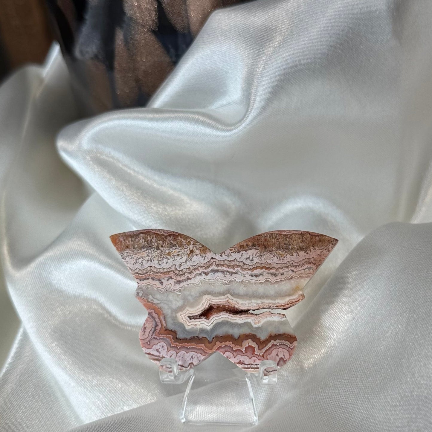 papillon Agate Crazy Lace – Pierre de Joie et de Stabilité Émotionnelle