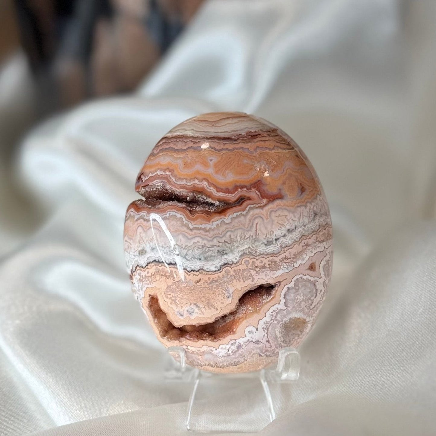 Galet Agate Crazy Lace – Pierre de Joie et de Stabilité Émotionnelle