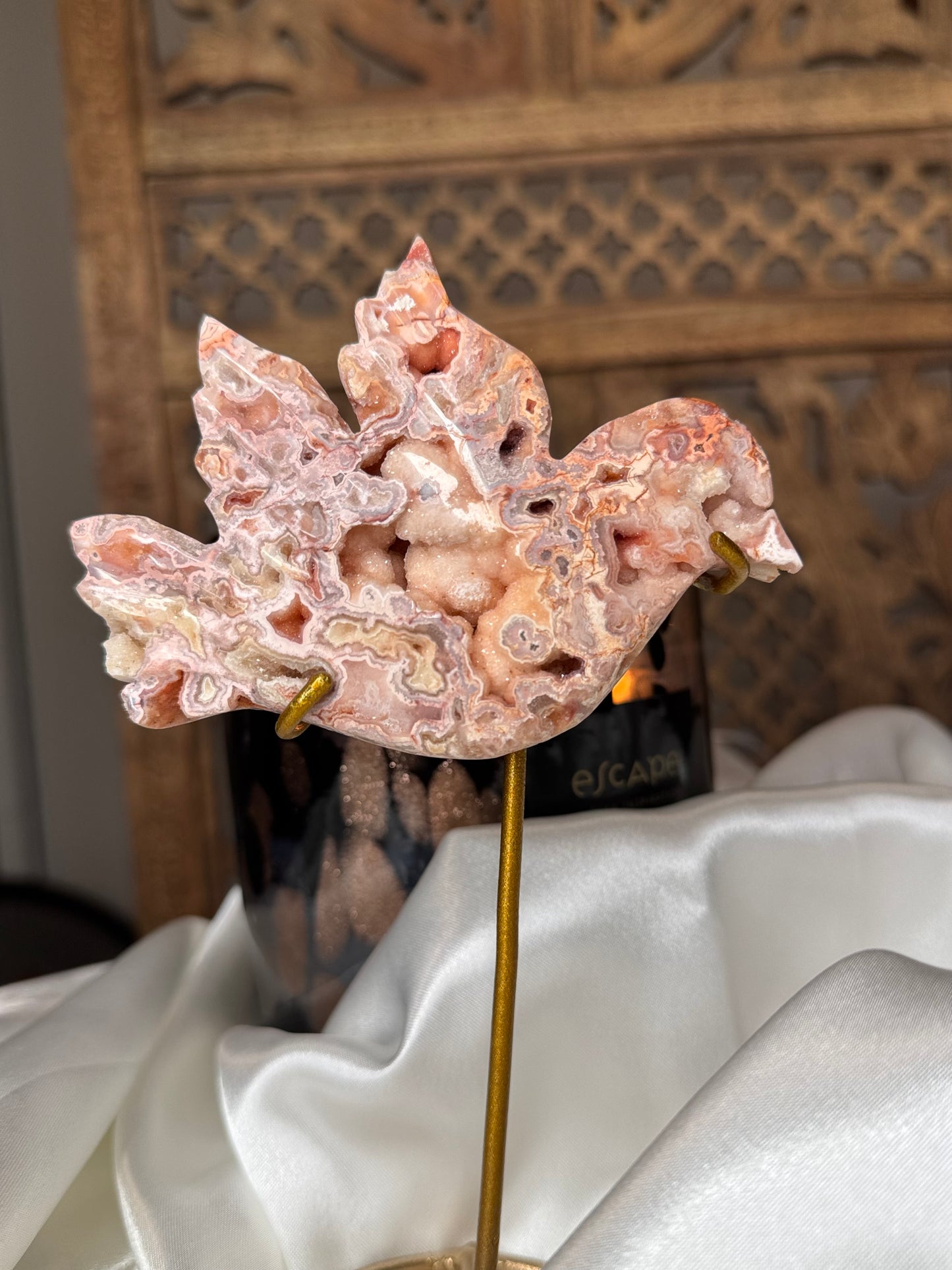 Oiseau Agate Crazy Lace – Pierre de Joie et de Stabilité Émotionnelle