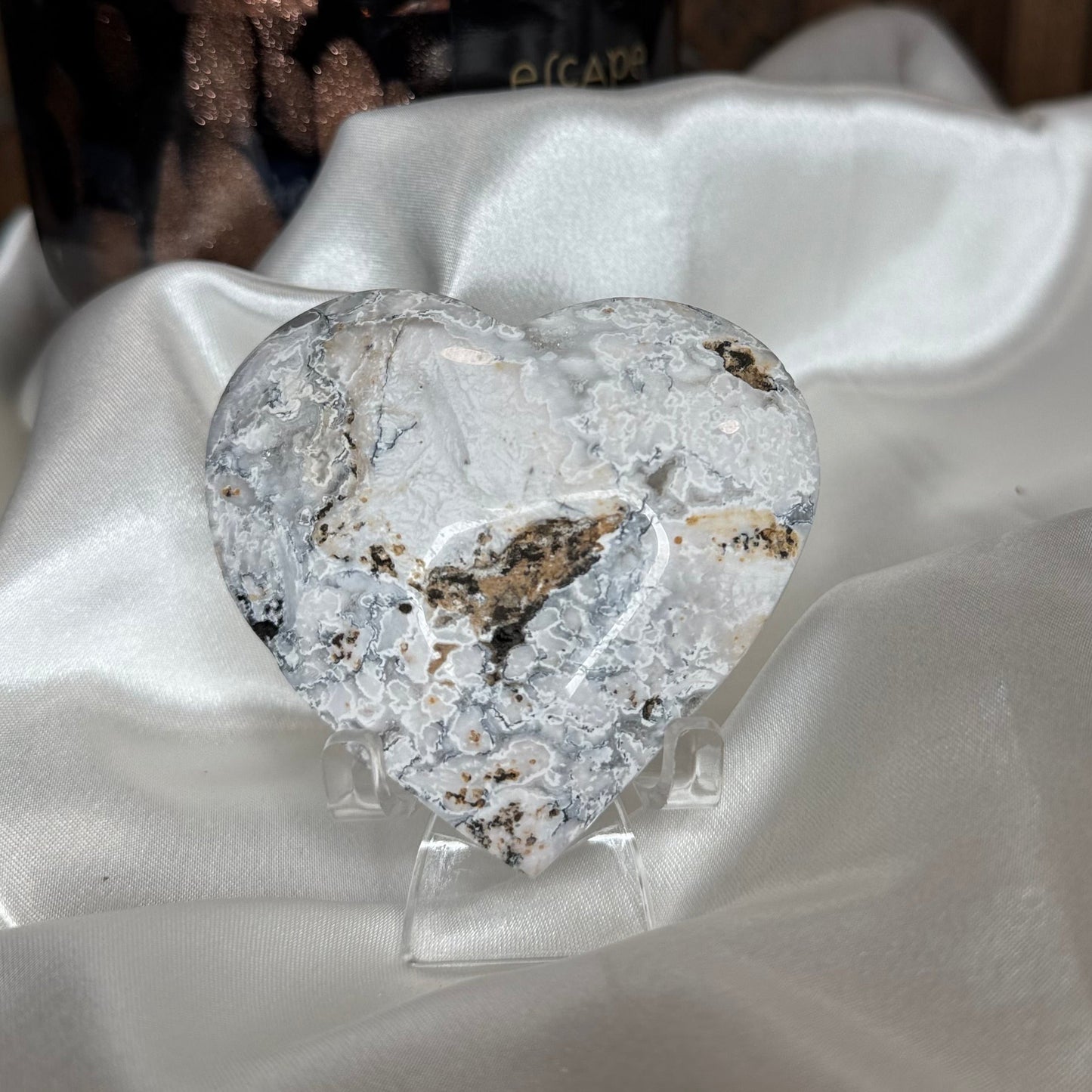 Coeur Agate Blanche – Pierre de Pureté et de Clarté