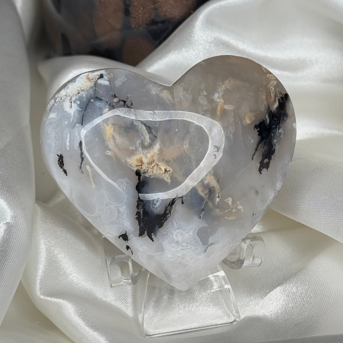 coeur Agate Tigre – Pierre de Confiance et de Protection