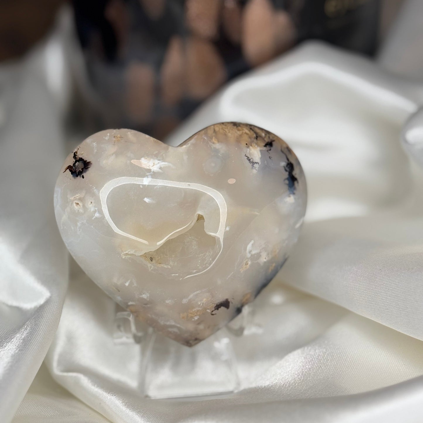 coeur Agate Tigre – Pierre de Confiance et de Protection