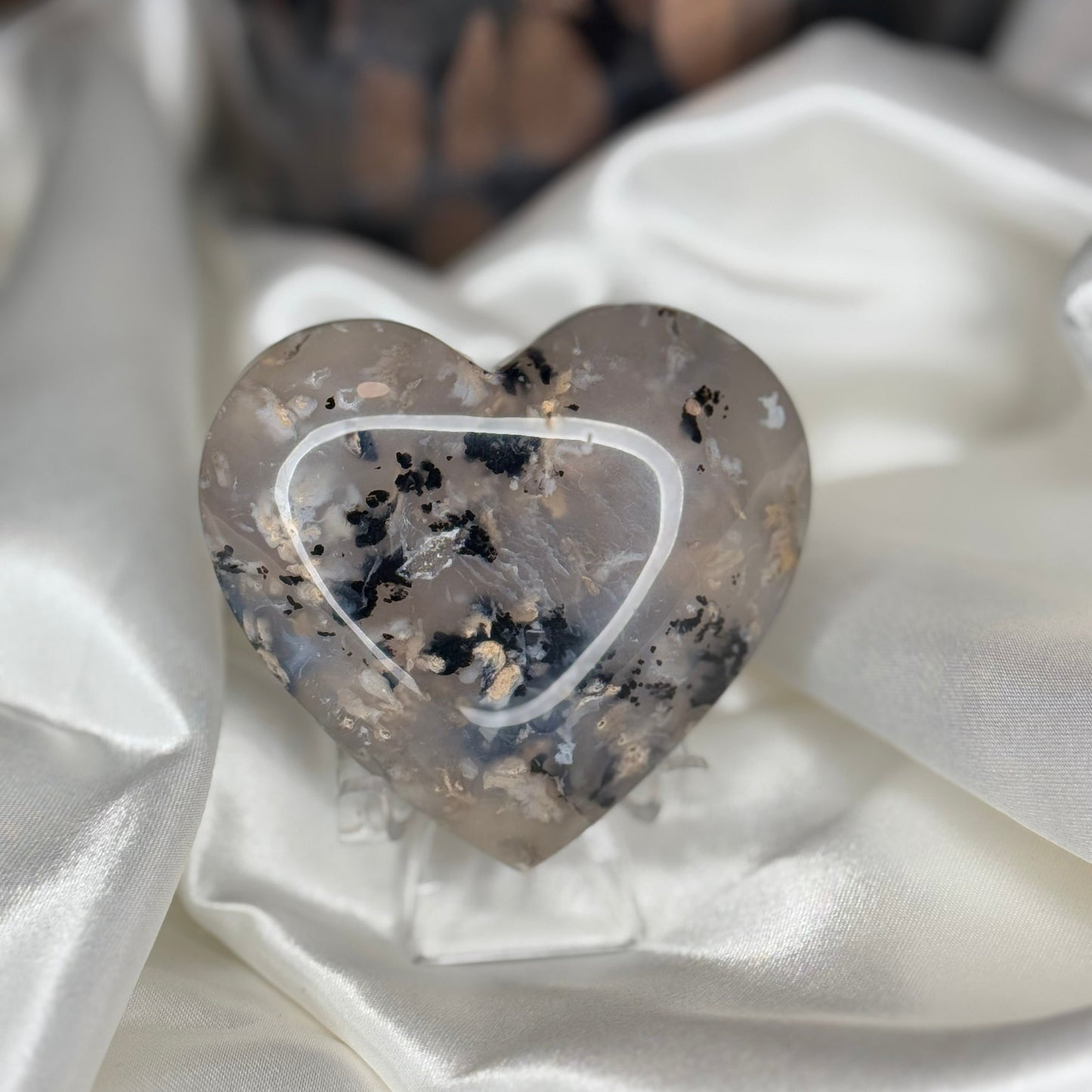 coeur Agate Tigre – Pierre de Confiance et de Protection