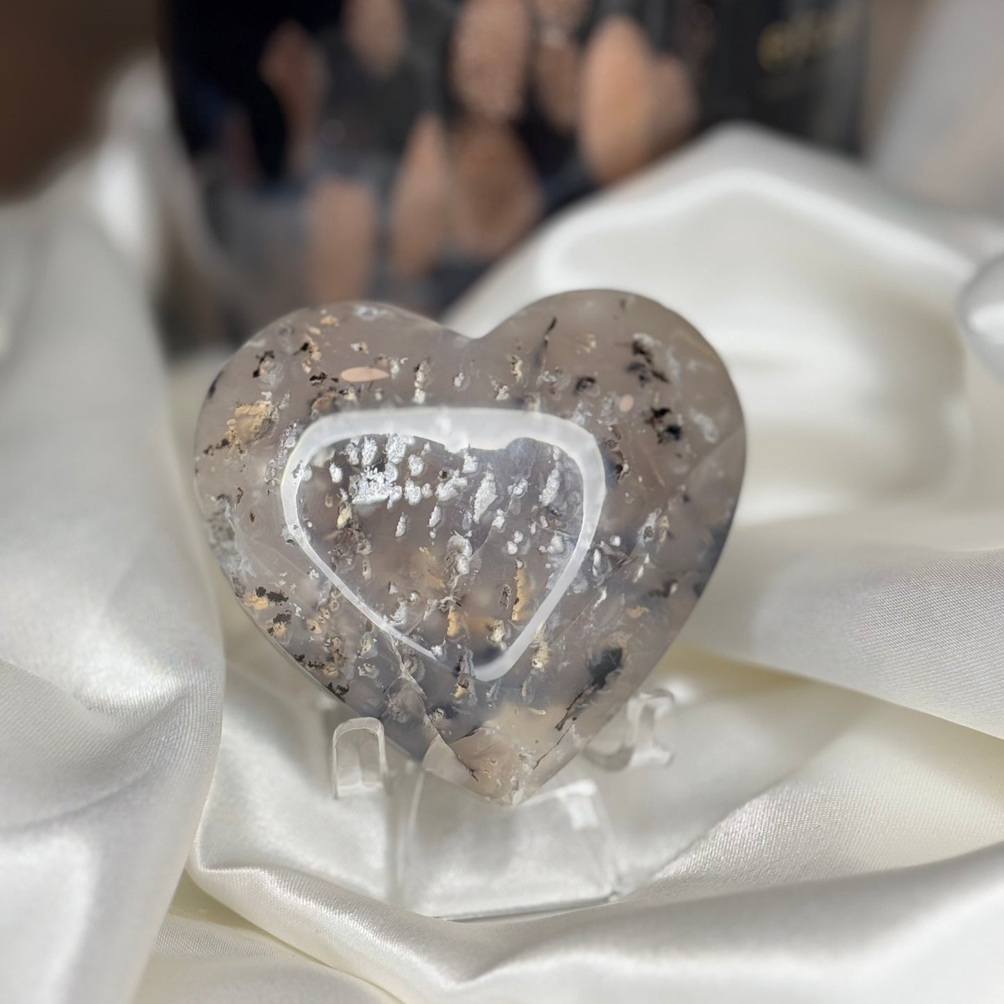 coeur Agate Tigre – Pierre de Confiance et de Protection