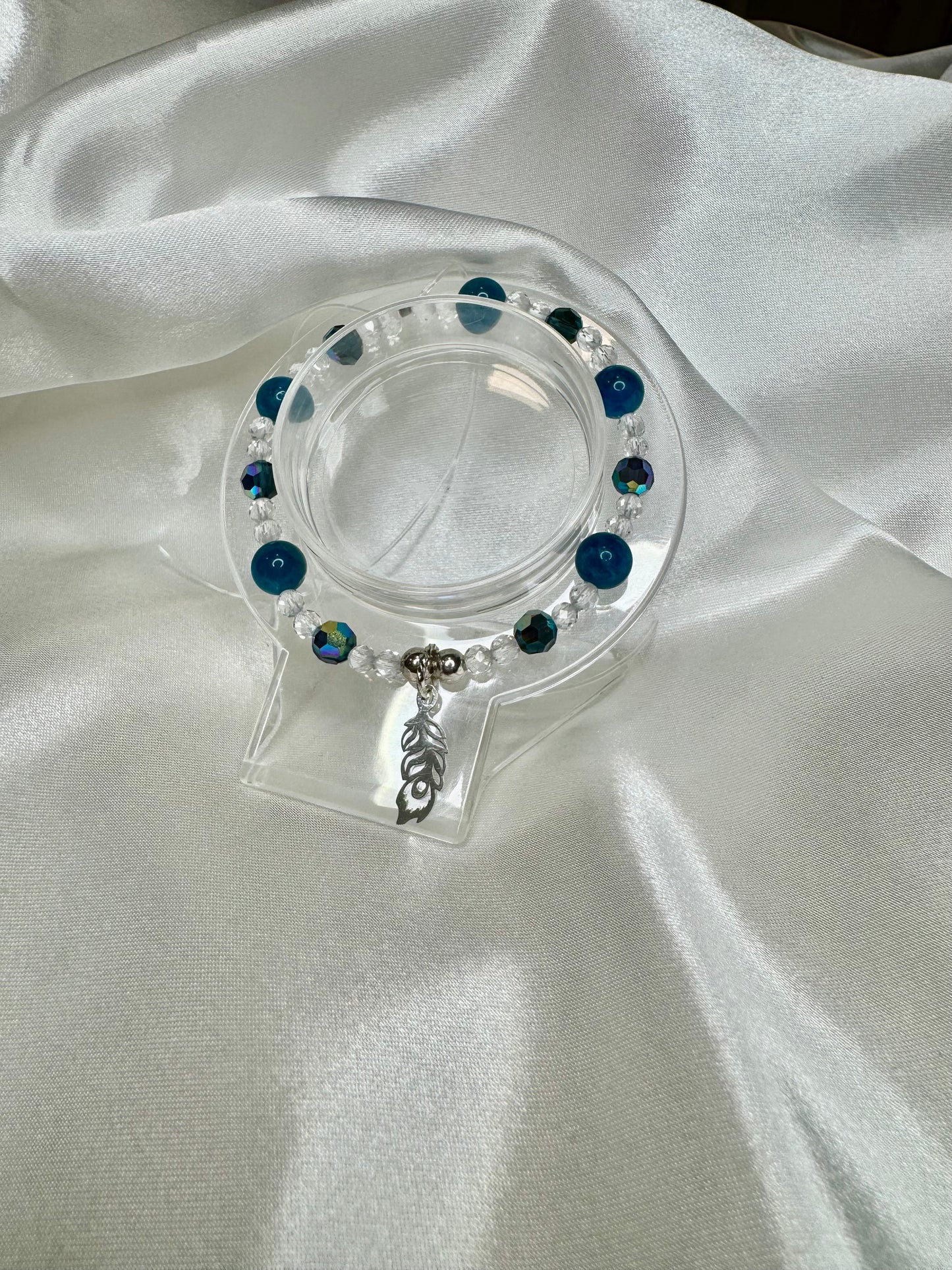 Bracelet Clarté et Inspiration – Apatite & Cristal de Roche