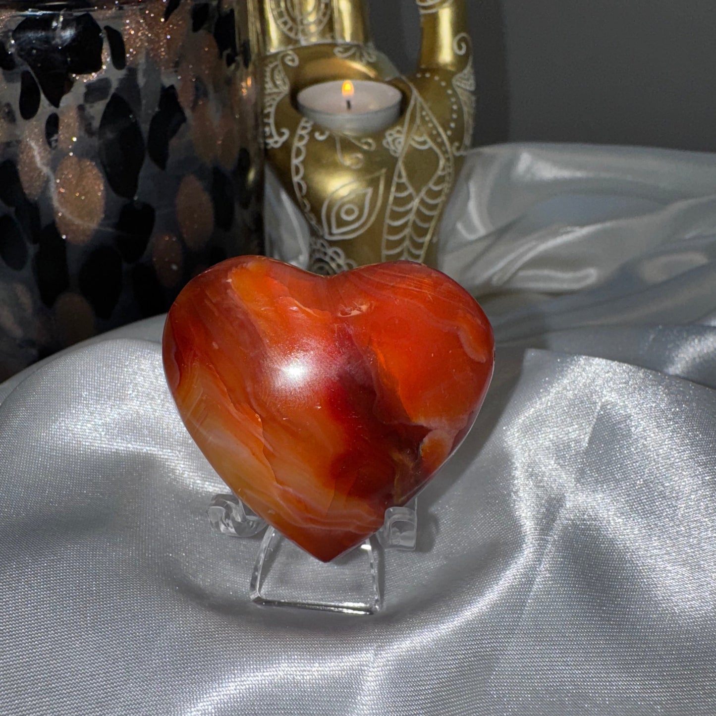 Coeur Cornaline – Pierre de Vitalité et de Confiance en Soi
