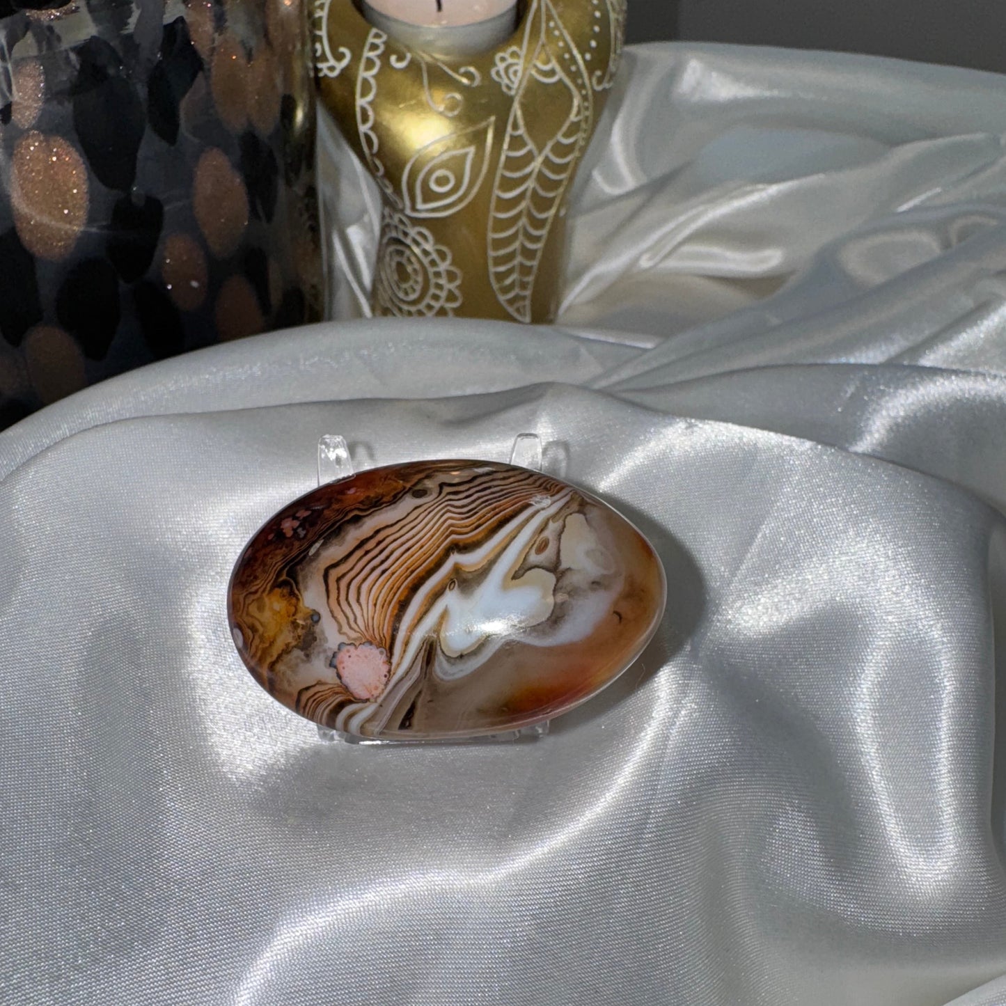 Agate Botswana galet – Pierre d’Apaisement et de Réconfort Émotionnel