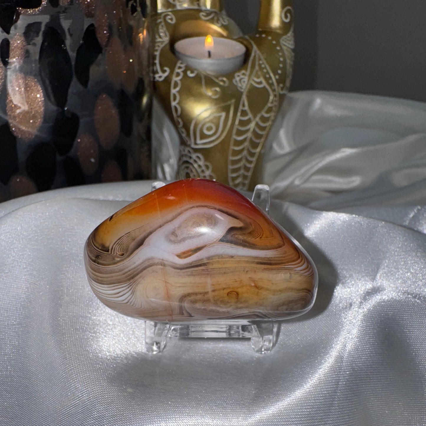Agate botswana galet – Pierre d’Apaisement et de Réconfort Émotionnel