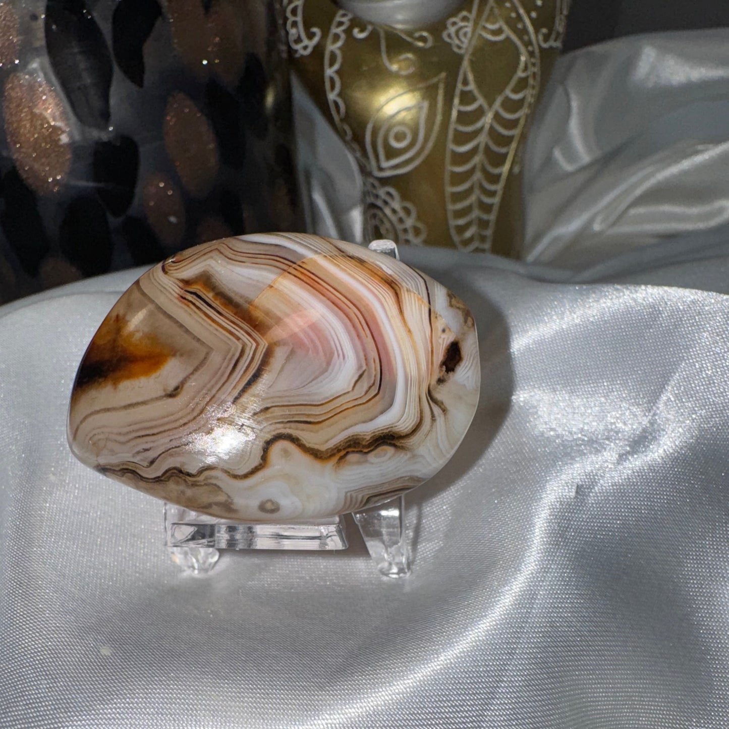 Agate Botswana galet – Pierre d’Apaisement et de Réconfort Émotionnel