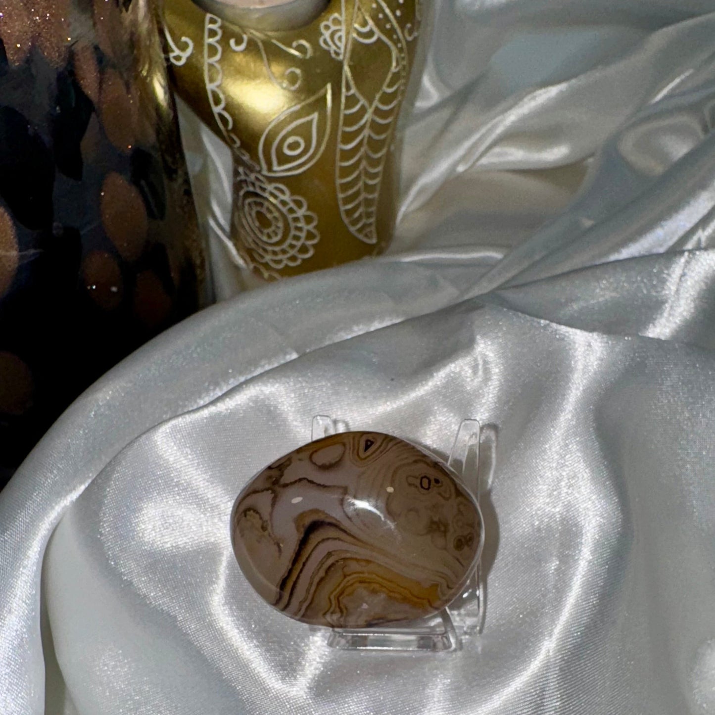 Agate Botswana galet – Pierre d’Apaisement et de Réconfort Émotionnel
