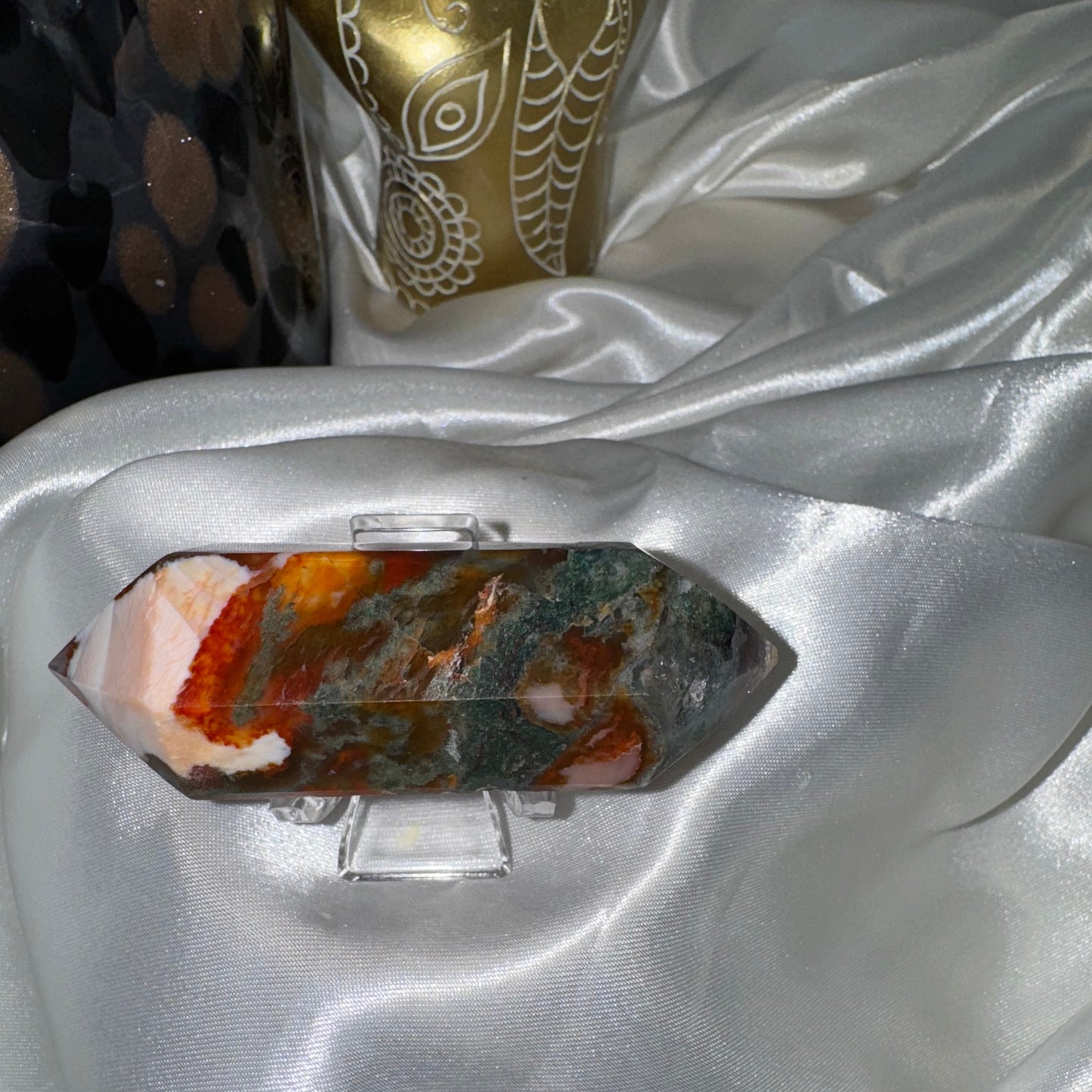 Agate Mousse et Cornaline – Harmonie entre Vitalité et Apaisement