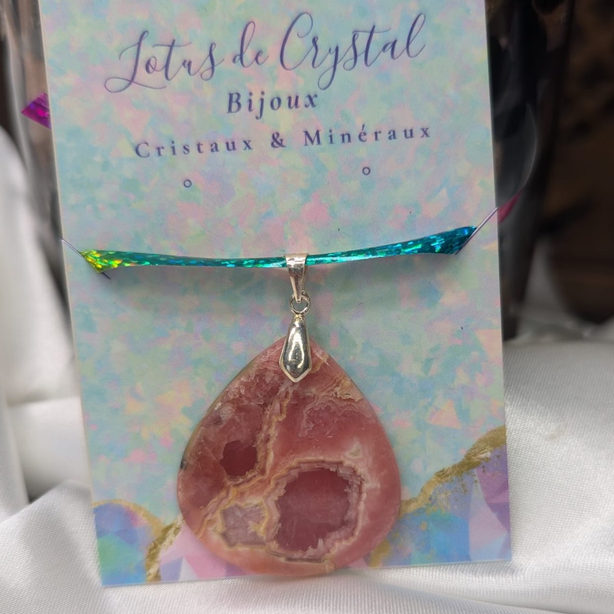 Pendentif en Rhodochrosite – Amour et Guérison Émotionnelle
