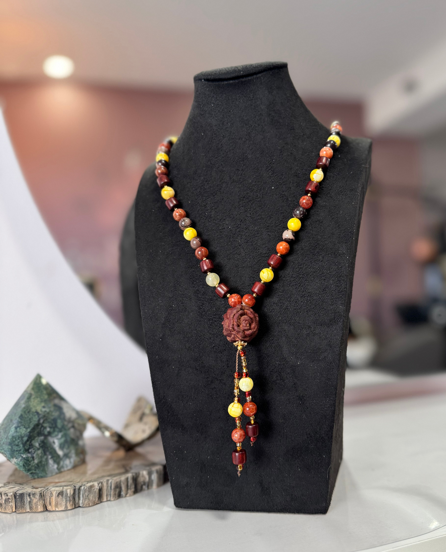Collier « Flamme d’Automne »