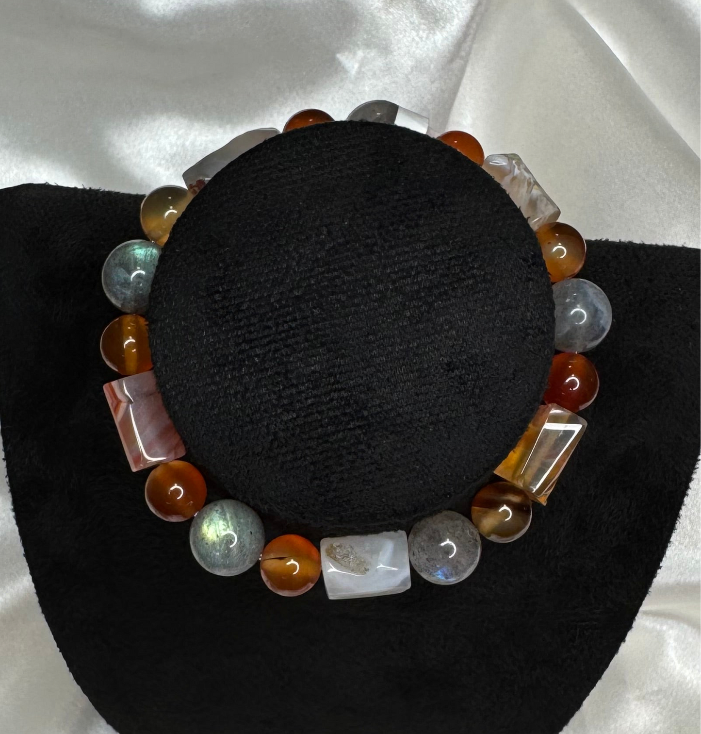 Bracelet Énergie Optimiste – Jaspe Mokaïte & Citrine
