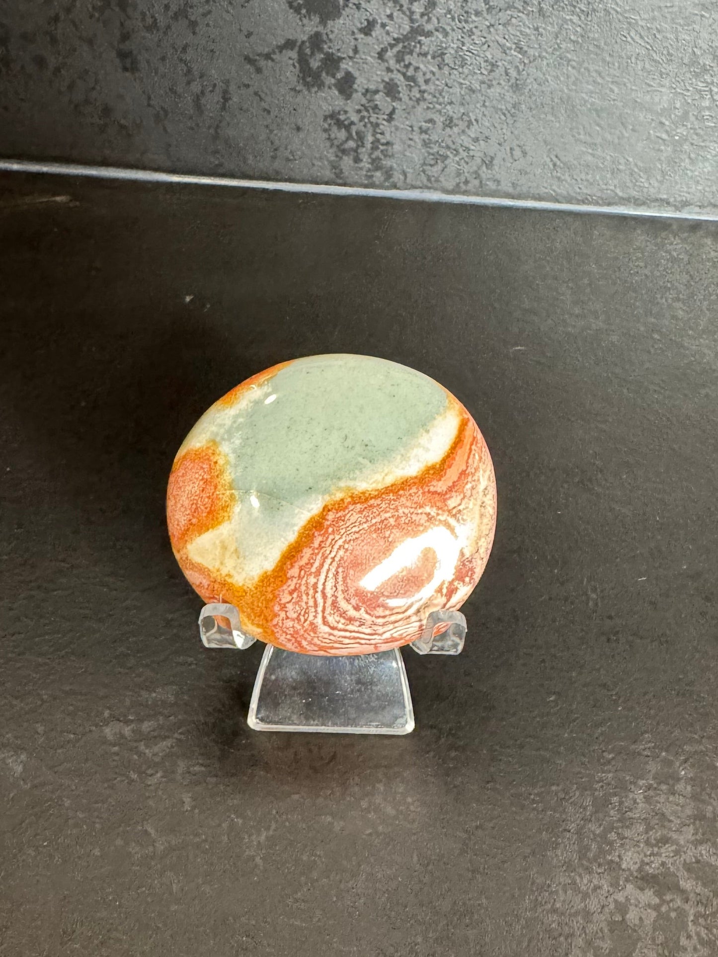 Galet jaspe polychrome