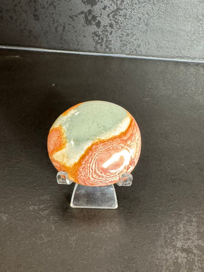 Galet jaspe polychrome