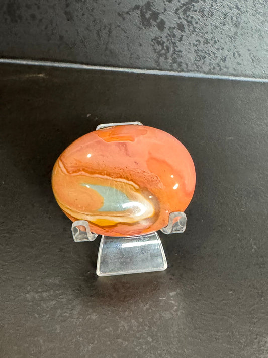 Galet jaspe polychrome