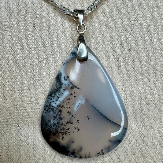 Pendentif agate dentritique