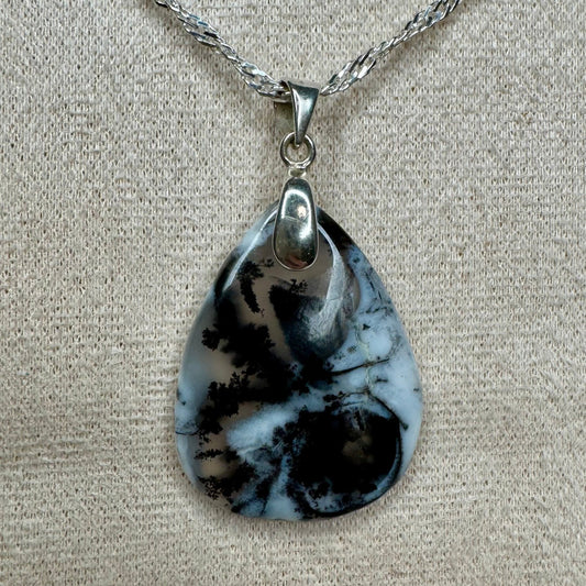 Pendentif agate dentritique