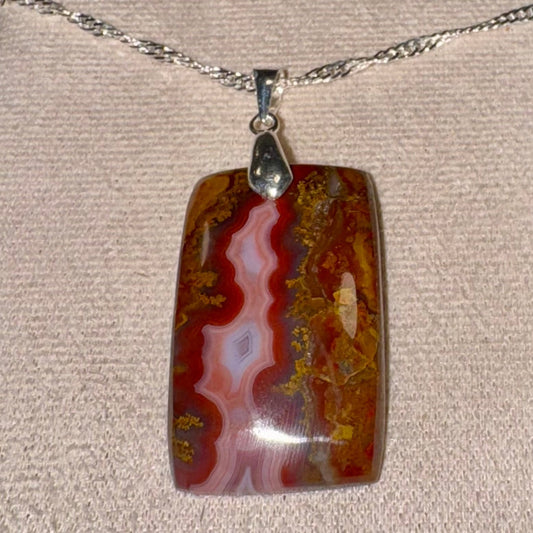 pendentif agate seam