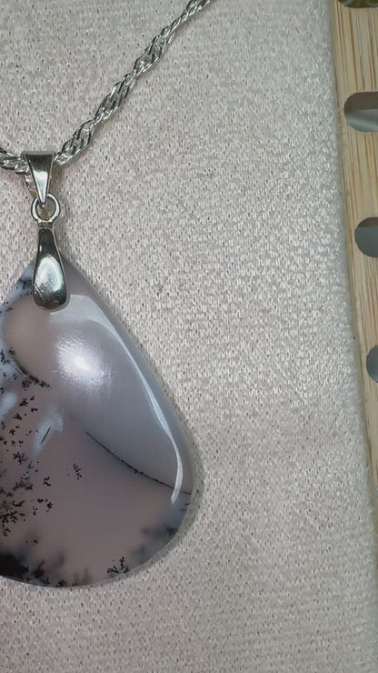 Pendentif agate dentritique