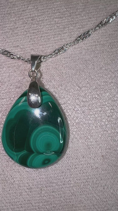 pendentif malachite