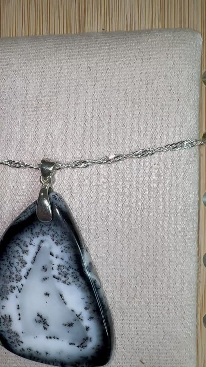 Pendentif agate dentritique