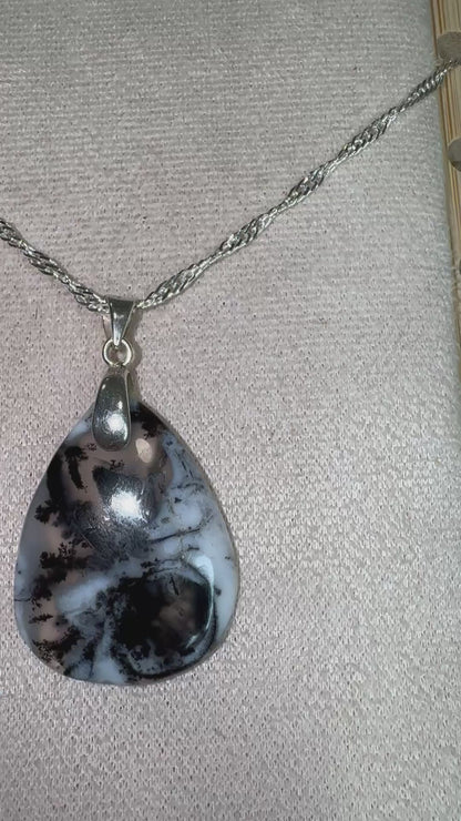 Pendentif agate dentritique