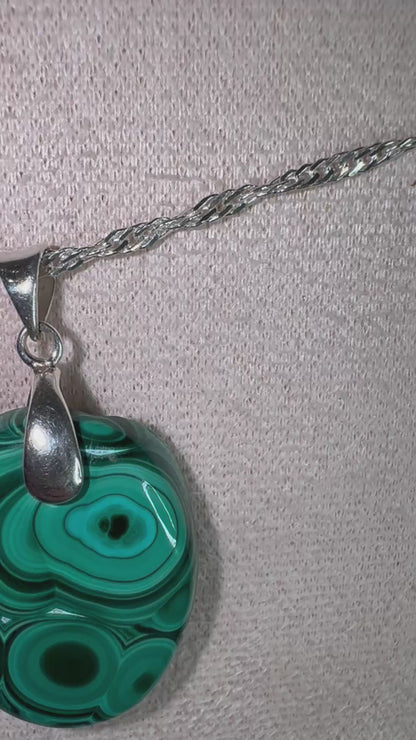 pendentif malachite