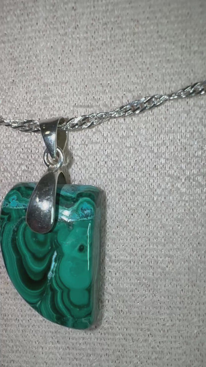 pendentif malachite