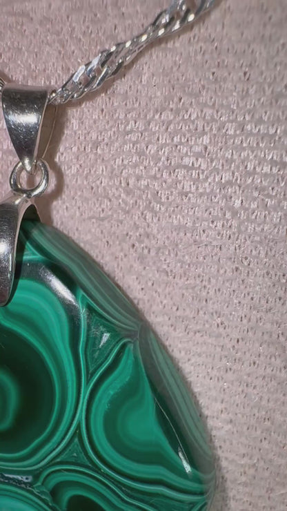 pendentif malachite