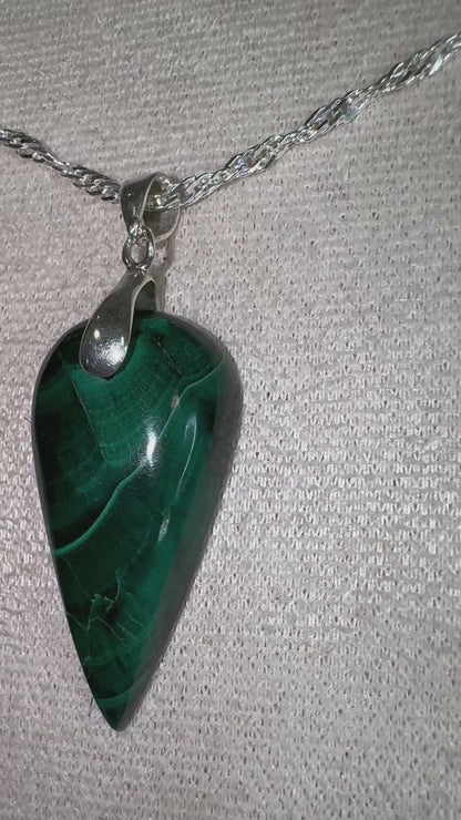 pendentif malachite